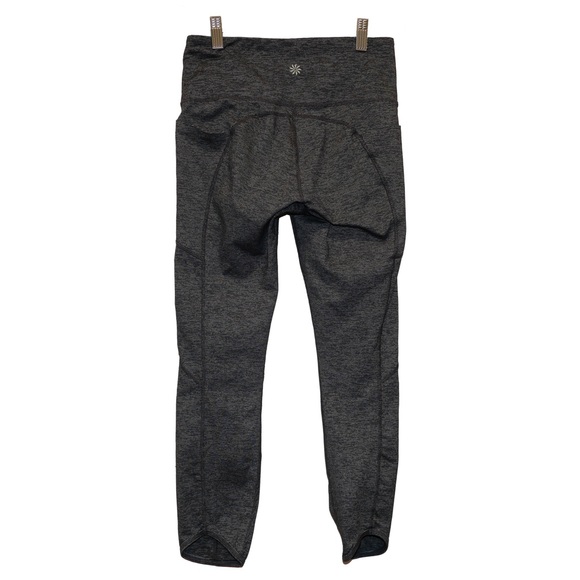 Athleta Women’s Black/Gray Leggings with pockets Size S - Picture 1 of 3